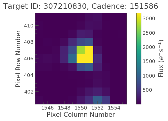 TESS target pixel file