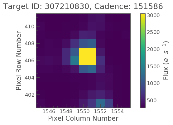 Background subtracted target pixel file